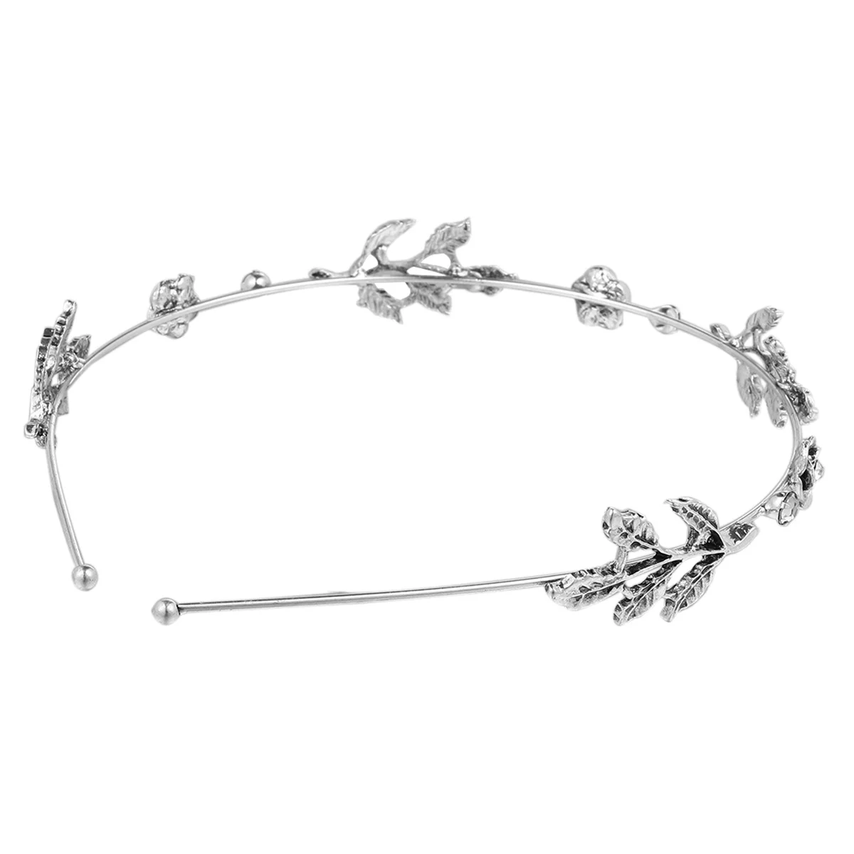 طوق الشعر بتصميم أوراق شجر ريترو يترك طوق الشعر أغطية الرأس الأنيقة للنساء لتزيين حفلات الزفاف والحفلات الراقصة #3