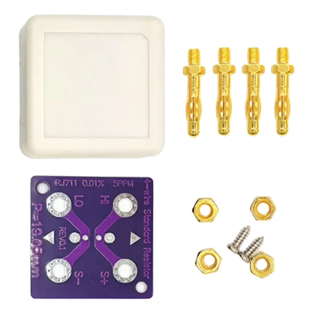 

4-wire Calibration DMM Short Socket Standard Resistance Source Tool Adapter Resistor Position Standard Resistance Source For DMM