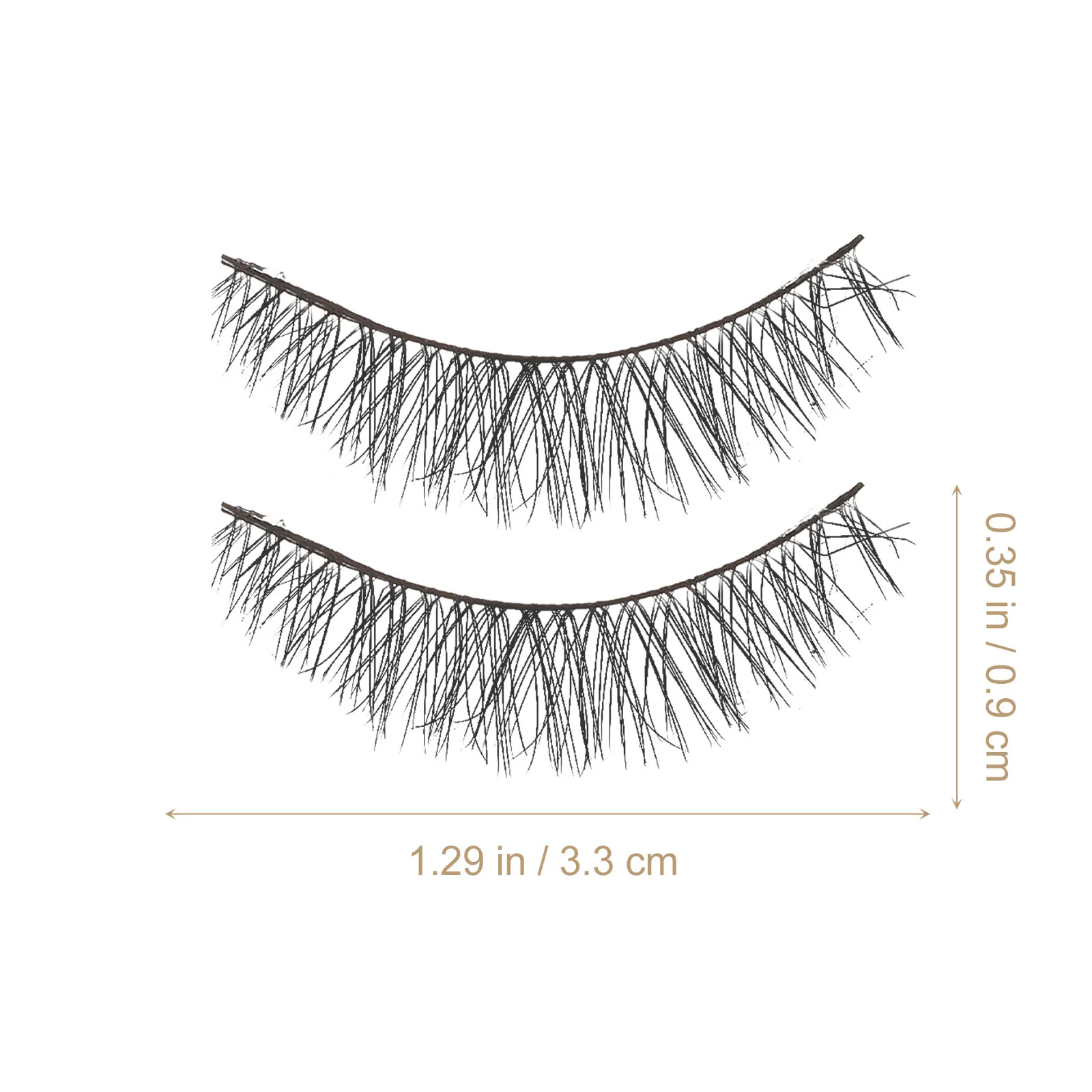 Faux-Cils Courts pour Femme, Fournitures de Mascara Magnétique, Fibre Chimique, Étanche, 5 Paires