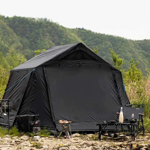 FOODLINE Glamping Tent Heavy‑duty Canvas Luxury Camping Tent Spacious Shelter For Outdoor Glamping Holiday Activities