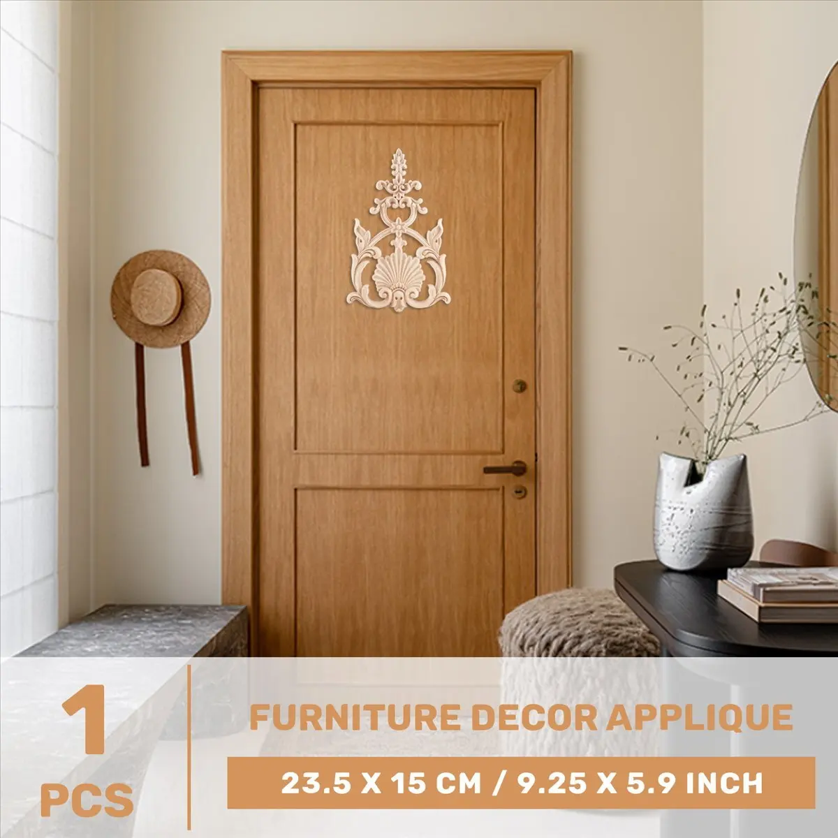 

BHBL 1X резиновая деревянная резная аппликация винтажная мебель # H