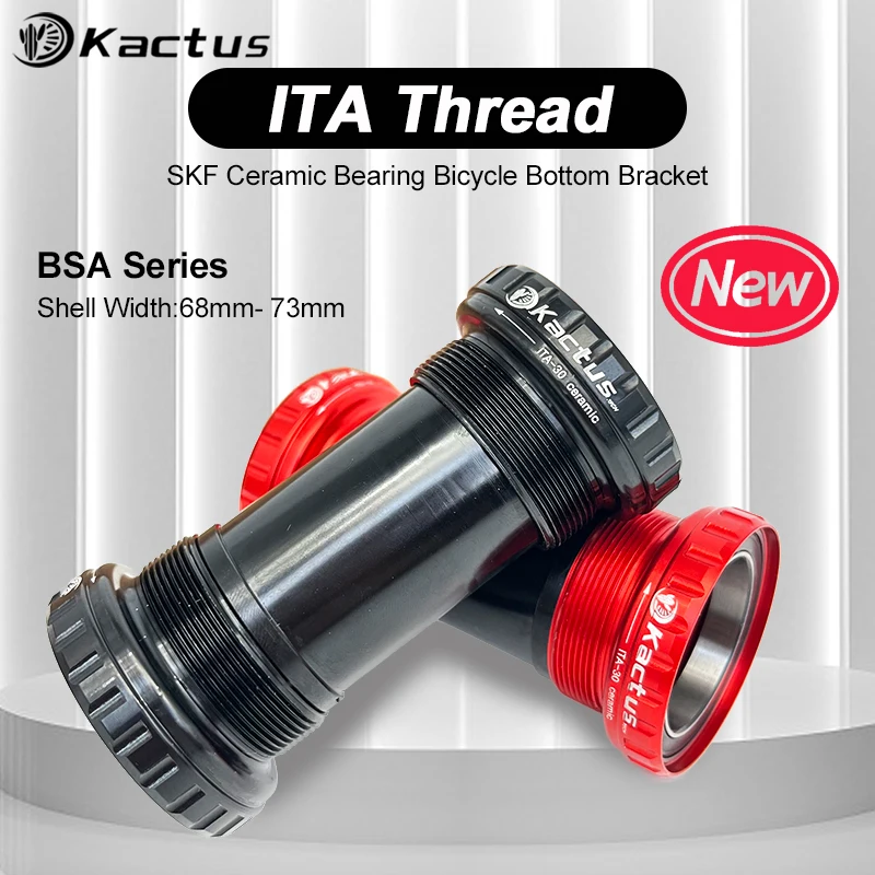 KACTUS Italian Bottom Bracket SKF Ceramic Bearings BSA 30/24/DUB Bike Central Movement for Shimano/SRAM MTB Road Bicycle Parts