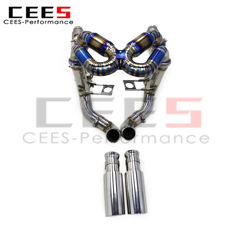 cees Titanium Catback Exhaust Catted Downpipe for Lamborghini Murcielago LP640 V12 6.2L 2007-2010 Tuning Car Exhaust Pipe System