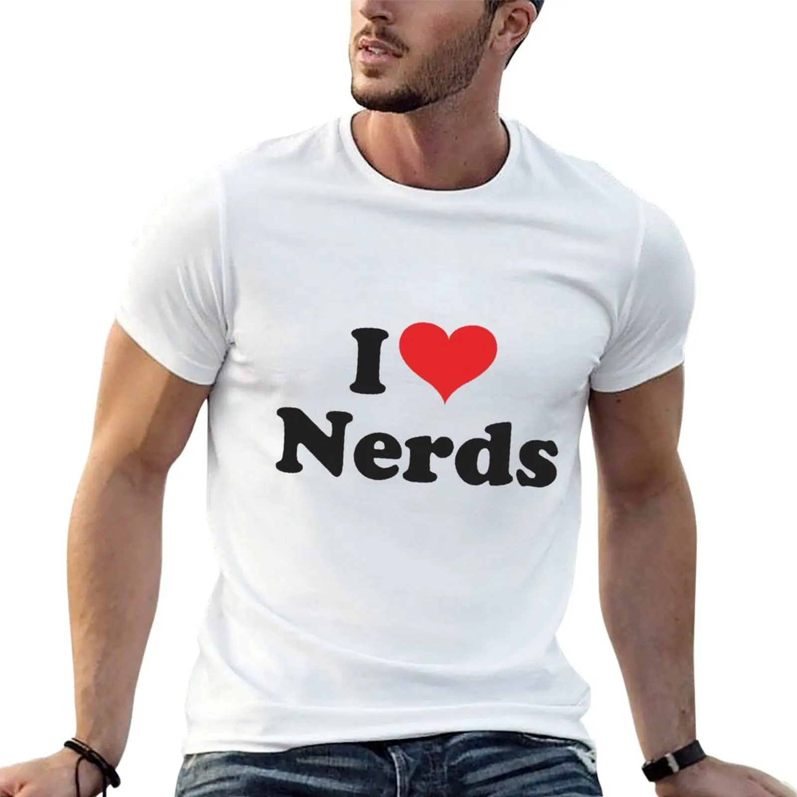 

I love nerds T-Shirt t shirts for man graphic funny man t shirt cotton high quality cotton t shirts man 100% T-shirt
