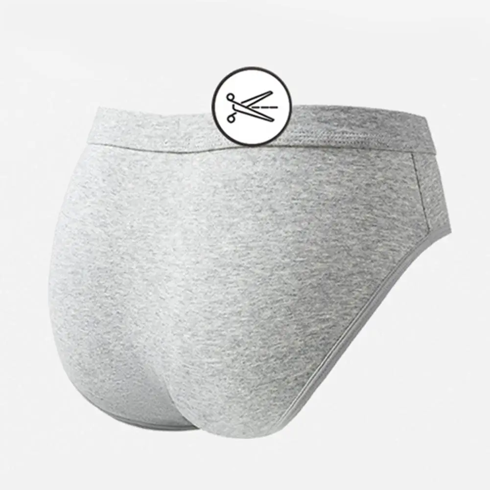 Men Solid Color Cotton Breathable Very Hot Lingerie Sissy Pouch Trunks Adult Underwear Underpants Extreme Men's Panties Briefs