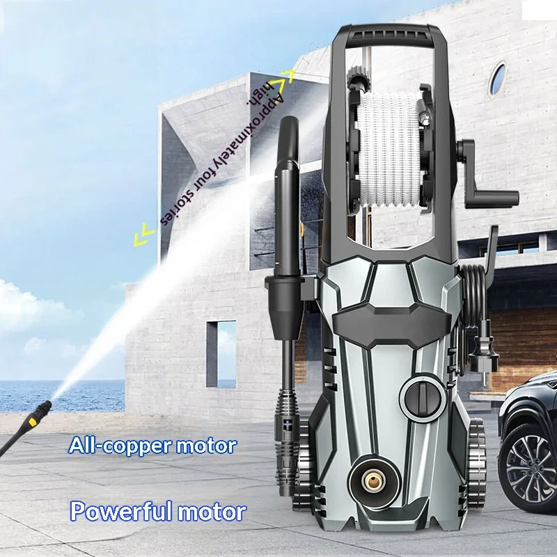 220v High-Pressure Cleaning Machine, Water Pump, Water Gun, Car Washing Machine 고압세척기 220v 무선 고압 세척기 Akku Hochdruckreiniger 세차기