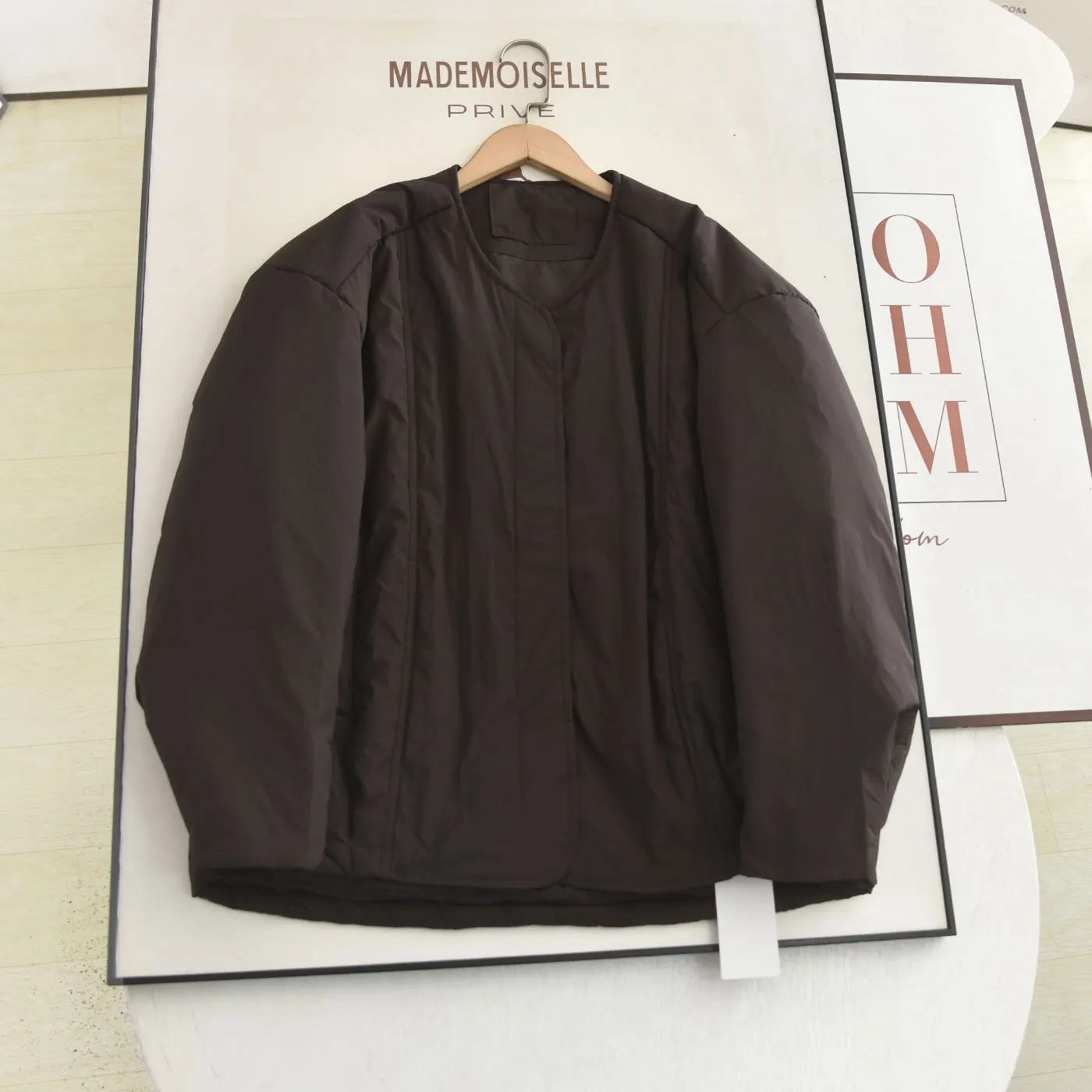 

Зимняя новинка 2025: Утепленная хлопковая куртка McSystem в стиле ретро, свободного кроя, универсальная, с длинными рукавами и круглым вырезом