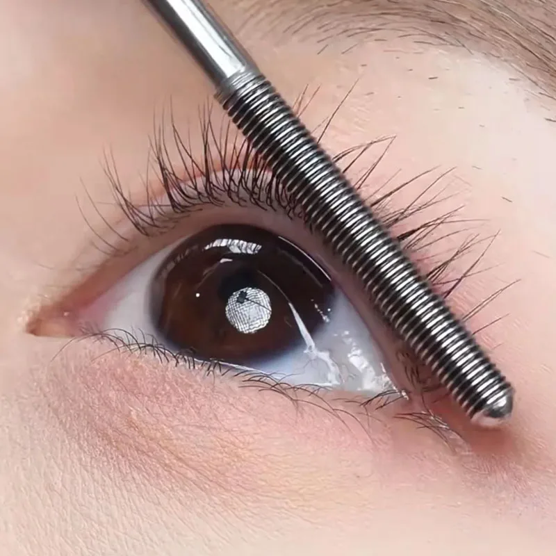 Waterproof Ultra-Fine Brush Mascara Makeup Silk Fiber Lengthens Eyelashes Fast Dry Matte Brown Black Curling Mascara Comestics