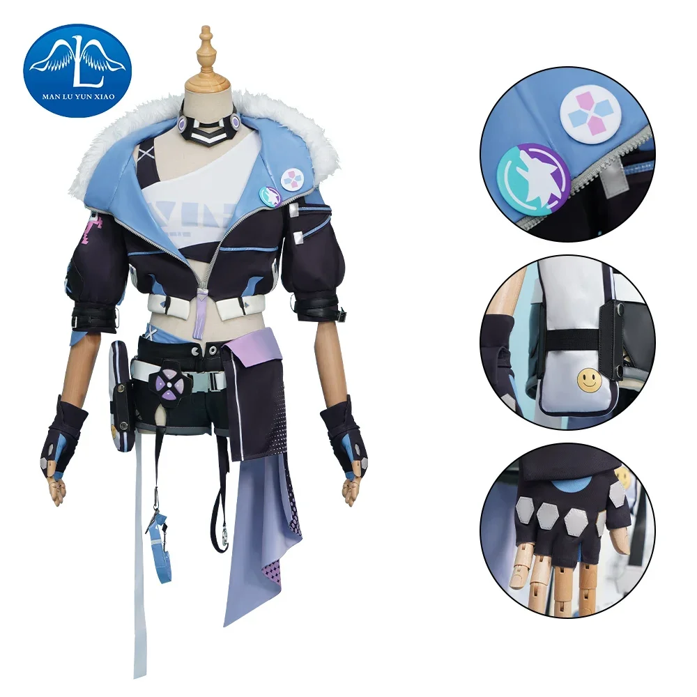 

Honkai Star Rail Cosplay Game Silver Wolf Cosplay Honkai Anime Uniform Outfit Halloween Carnival Party Outfit Women Dress Gifts