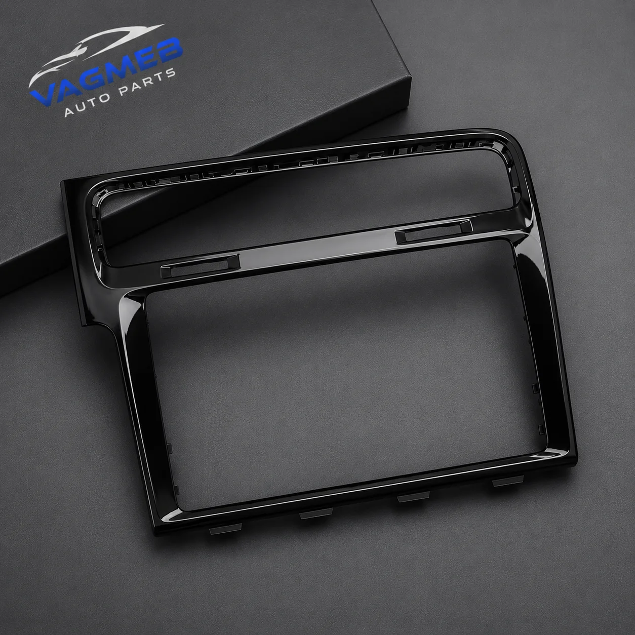 

Interior Navigation Display Housing for VW Golf 7 MK7.5, Piano Black Screen Panel Compatible with 8-Inch and 9.2-Inch Units