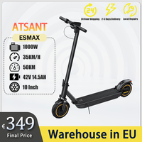 AOVOPRO ESMAX Adult Electric Scooter 1000W Powerful Motor 45KM Long Range 35KM/H 42V 14.5Ah With APP Foldable Electric Scooter