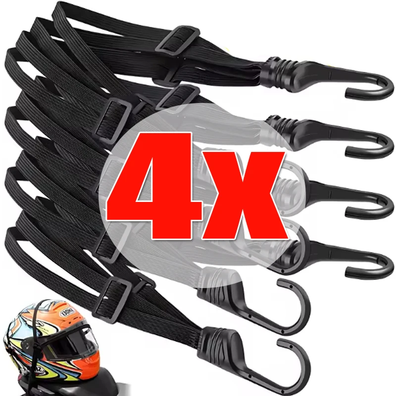 

1-4 шт., мотошлем, шестерни с фиксированной эластичной пряжкой, веревка, высокопрочная выдвижная защитная сетка, универсальный ремень для багажа мотоцикла