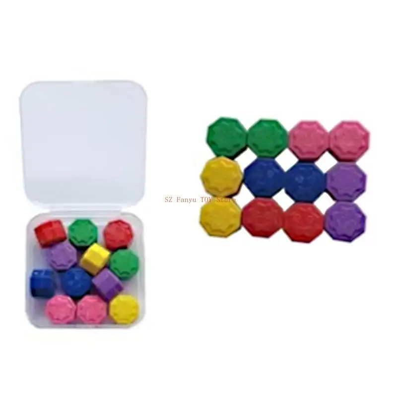 

96GC 12Pcs Gonggi Stone Pebbles Set Fun Korean Party Game For Social Event Gathering