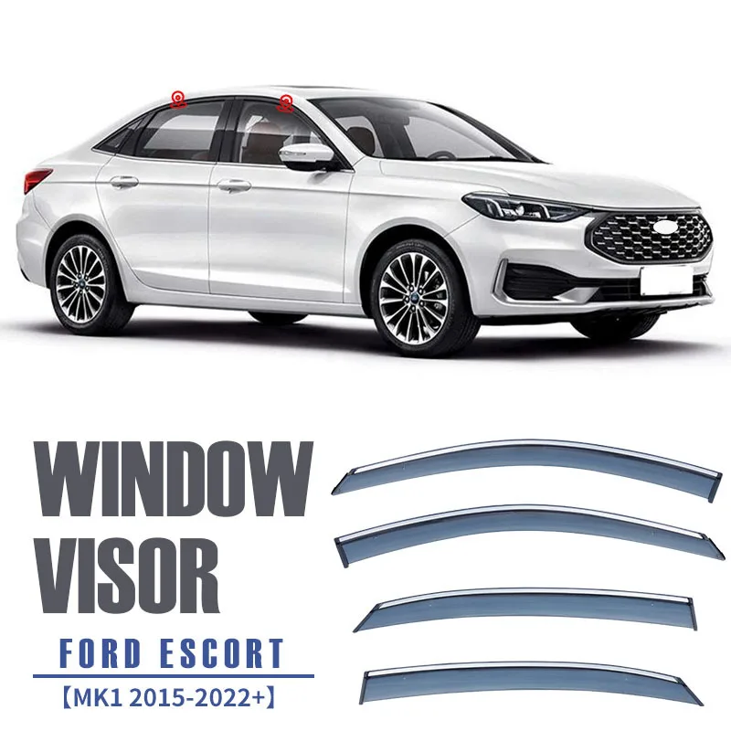 

For ESCORT Window visor Weather Shield Side Window Deflector Car windshield weather shield Car accessories