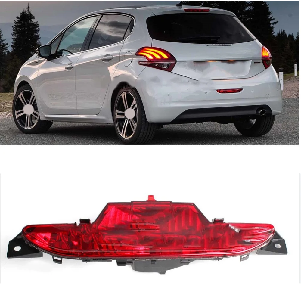 

1 Pc Rear Bumper Light Without Bulb for Peugeot 208 Hatchback 2012 2013 2014 2015 2016 2017 2018 2019