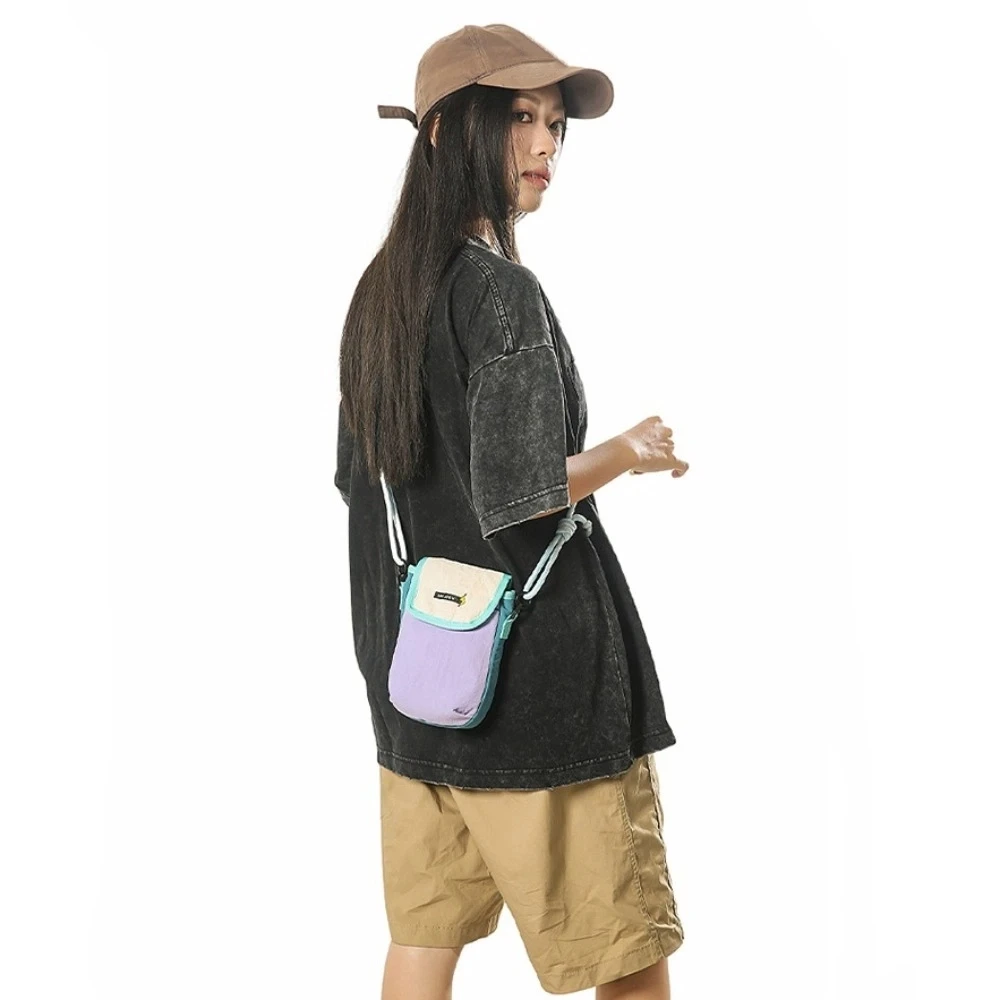 الرجال المحفظة النايلون حقيبة كروسبودي مقاوم للماء حامل بطاقة الرياضة حقيبة الهاتف خفيفة الوزن بطاقة الحقيبة محفظة نسائية للعملات المعدنية قلادة زوجين #1