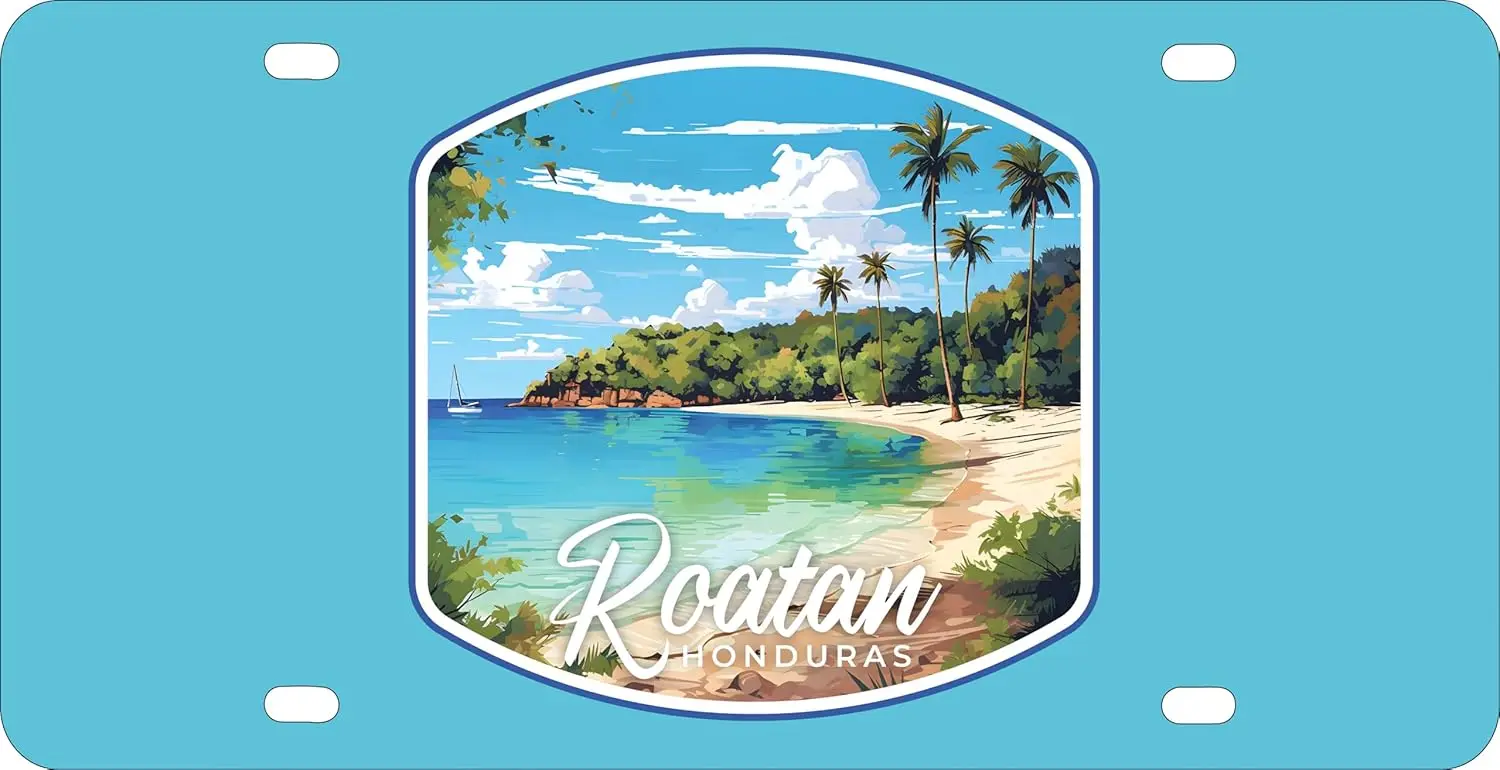 Сувенирный металлический номерной знак Roatan Гондурас Design C Сувенирный металлический номерной знак Roatan Гондурас Design C