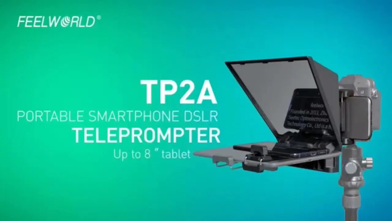 FEELWORLD TP2A 8インチポータブルテレプロンプターは、最大8インチの