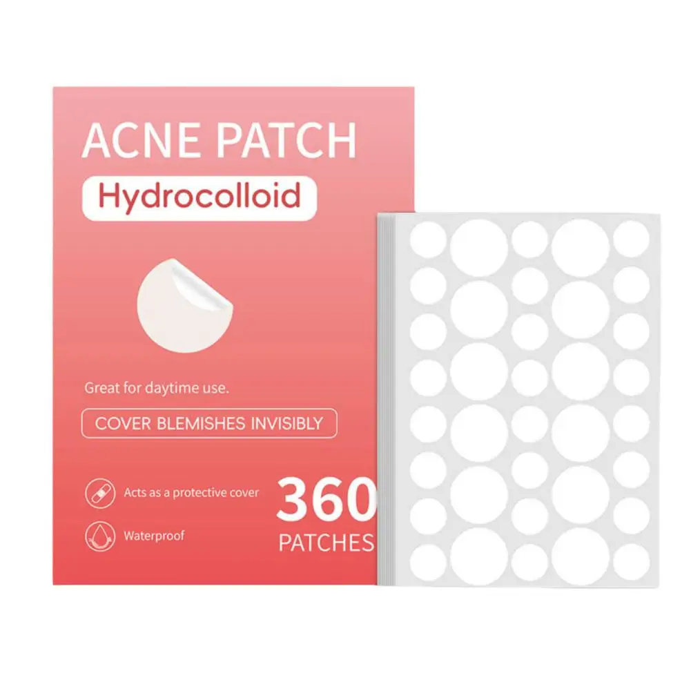 ใหม่ High-end 360pcs Salicylic Acid Patch ที่มองไม่เห็นดูดซับสิวซ่อน Patch สิวเม็ด Patch สิวน้ํามันเครื่องมือ Remover Pus L1N4