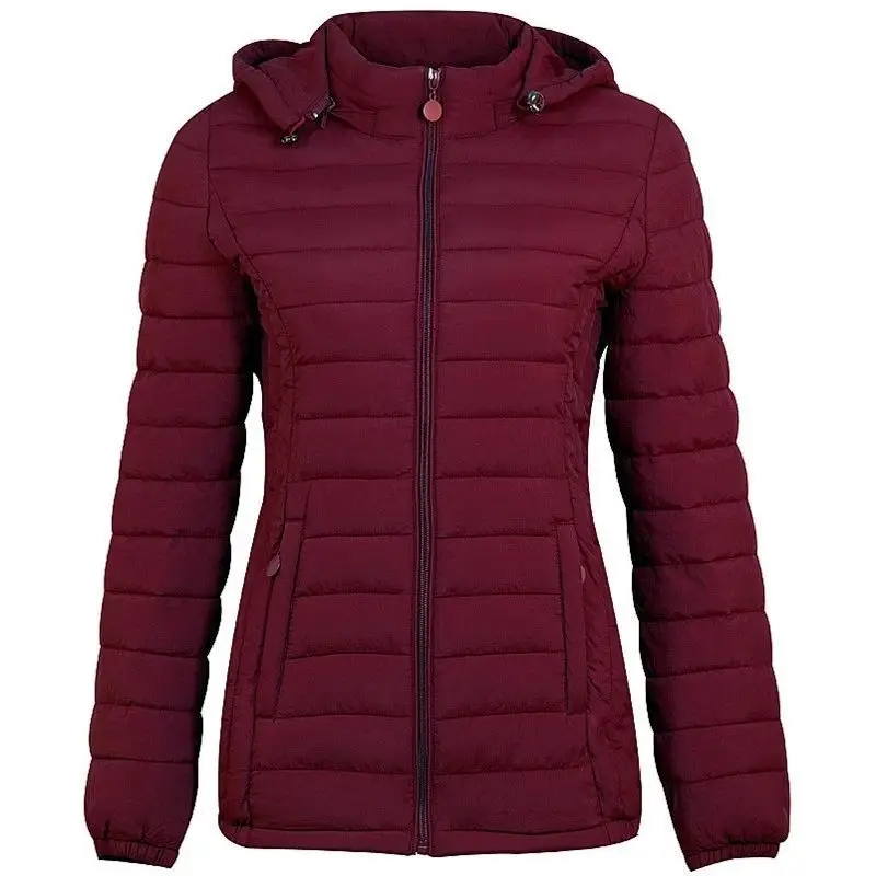 Chaqueta acolchada de algodón para mujer, abrigo ultraligero, Parkas gruesas y ajustadas, chaquetas cálidas con capucha, novedad de invierno, 2023