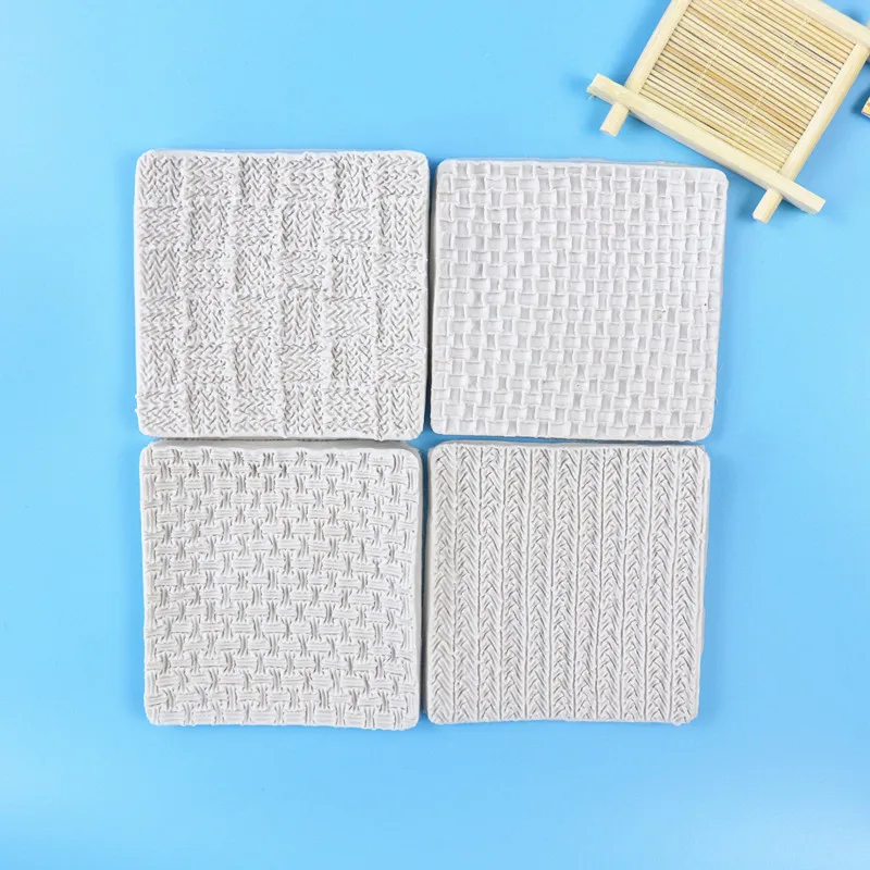 Knitting Wool Sweater Lace Kitchen Accessories Cooking Tools Fondant Silicone Mold For Baking Of Cake Decorating Eid Christmas