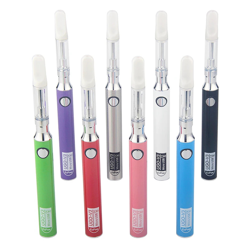 E Cigarettes EVOD UGO V3 CC-ELL1ml Ceramic Vape pens CBD thick oil Cartridges Empty Vaporizer Kit