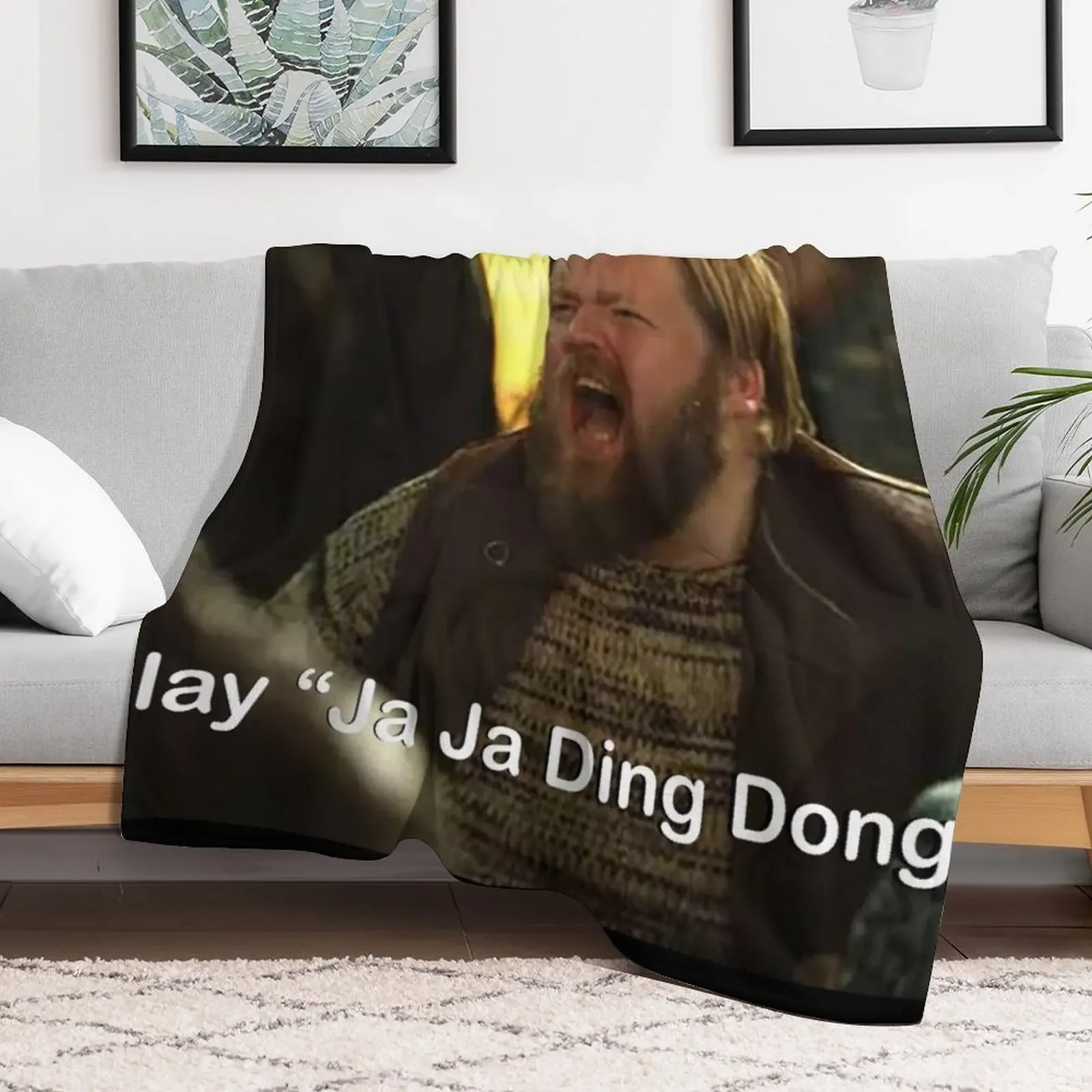 Play Ja Ja Ding Dong! Throw Blanket Decorative Sofas Weighted Blankets