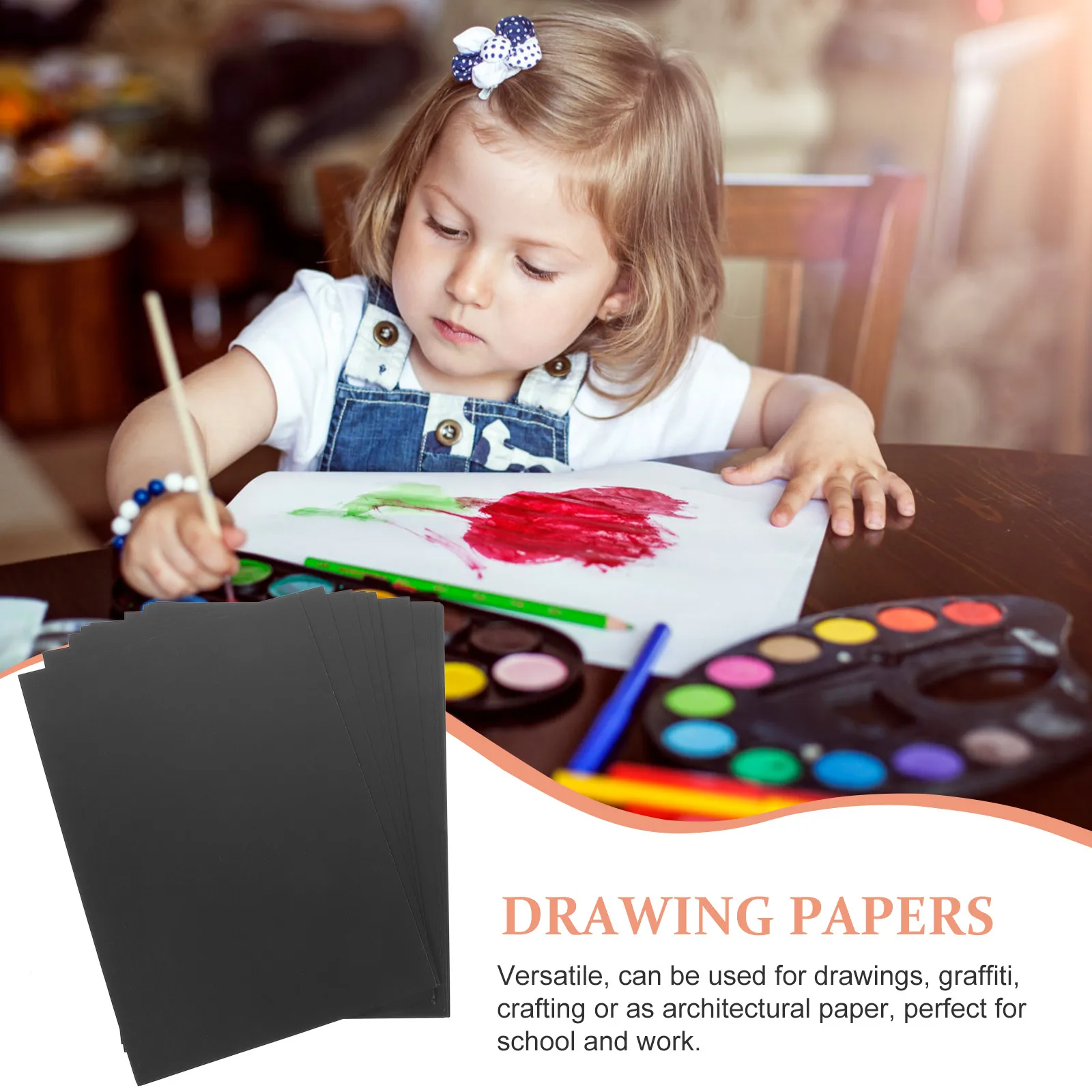 

50 Sheets Blank Drawing Paper Sheet for Acrylic Watercolor Oil Pastel Artists Card Stock Thick Painting Paper Cardstock