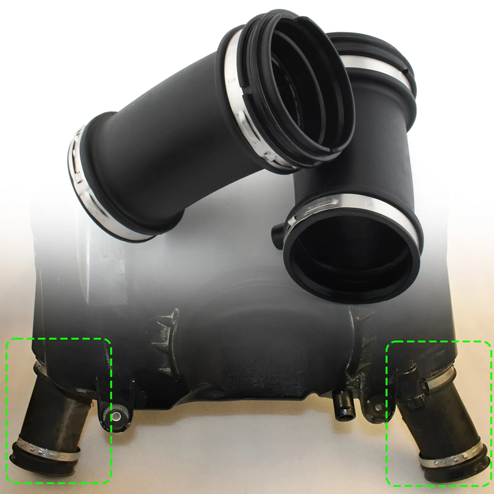 1 زوج صندوق فلتر الهواء أنابيب الشفط لسيارات BMW R1200GS 2014-2018 #4