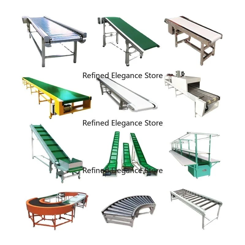 Customized products, deposit price：Inclined Belt Conveyor with Hopper Baffle, Used for Manufacturing Material Feed.