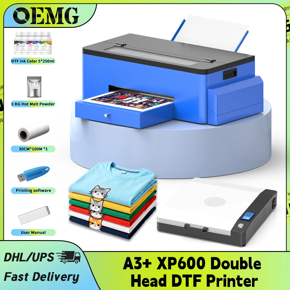 

OEMG A3 L1800-F DTF Printer Direct to Film T-shirt Printing Machine for All Fabric Clothes Compatible with EPSON L1800 Printhead