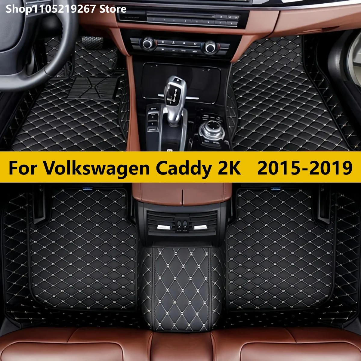 

Car Mats For VW Volkswagen Caddy 2K 2015~2019 Waterproof Accesorios Para Auto Car Floor Mats Tapetes Para Carro Car Accessories