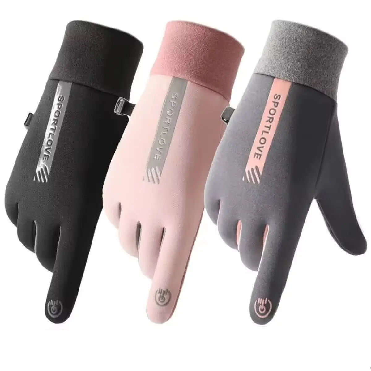 Warme Handschuhe für Damen und Herren, Wintersport, wasserdicht und rutschfest, Fahrradhandschuhe, wind- und kältebeständig, Outdoor-Aktivitäten