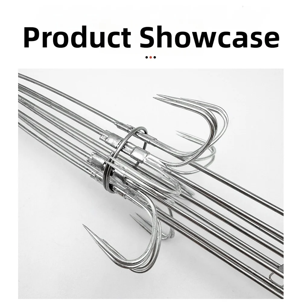 Umbrella Rig for octopus Squid Hook For Sea Fishing Ultra-pointed Tips 16 Hooks Umbrella Design Stainless Steel High Carbon