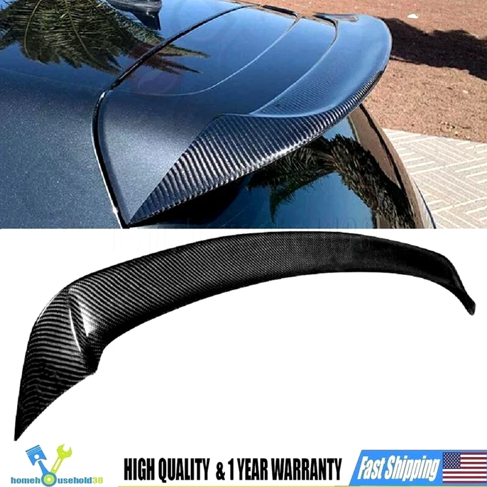 

1 шт. новый автомобильный задний спойлер на крышу из углеродного волокна, крыло для Volkswagen Golf 6 MK6 GTI 2010-2013, глянцевый черный автомобильный задний спойлер