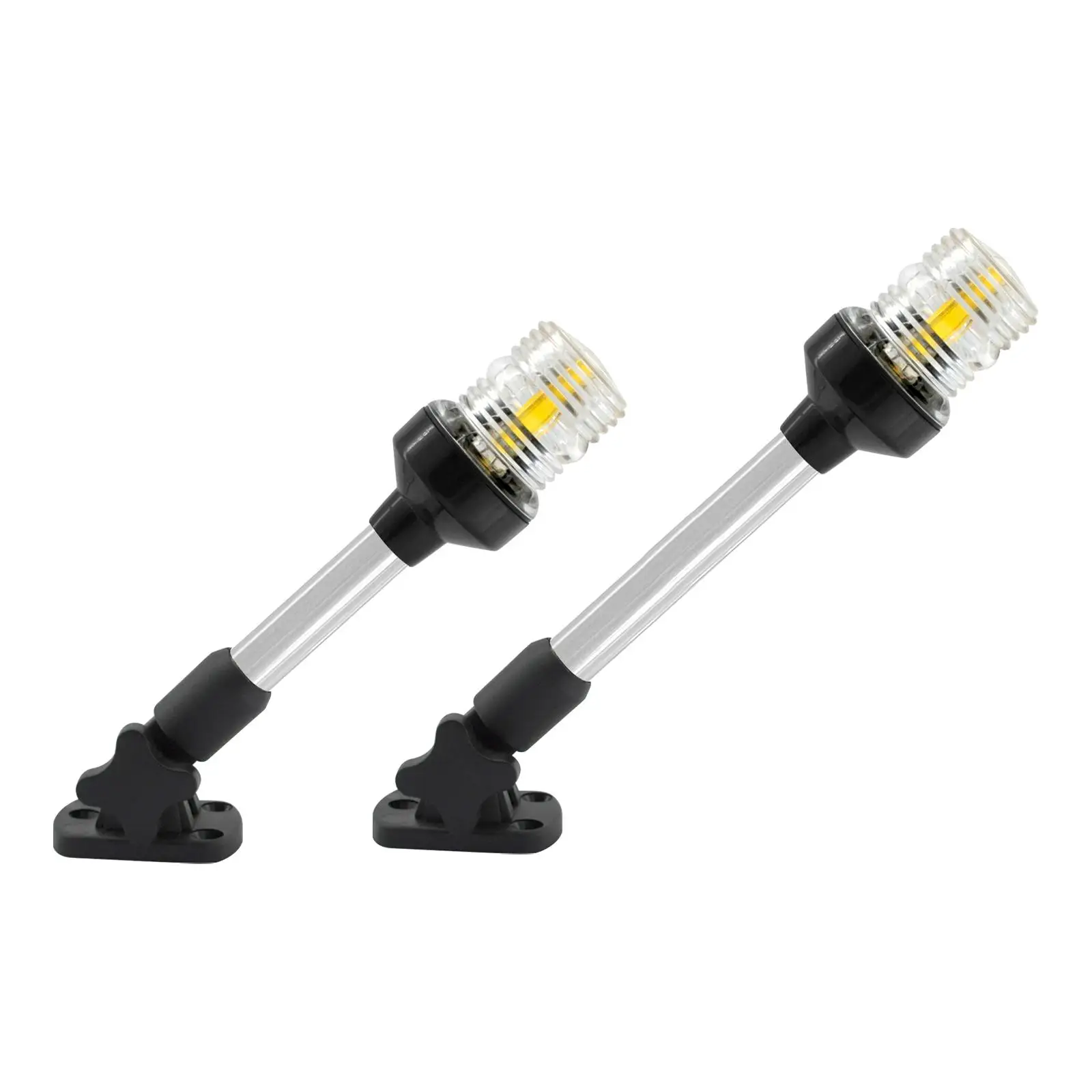 Marine LED Navigation Light Fixed Mount IP67 Waterproof Stern Light Folding light for 12-24 VDC Yacht Pontoon