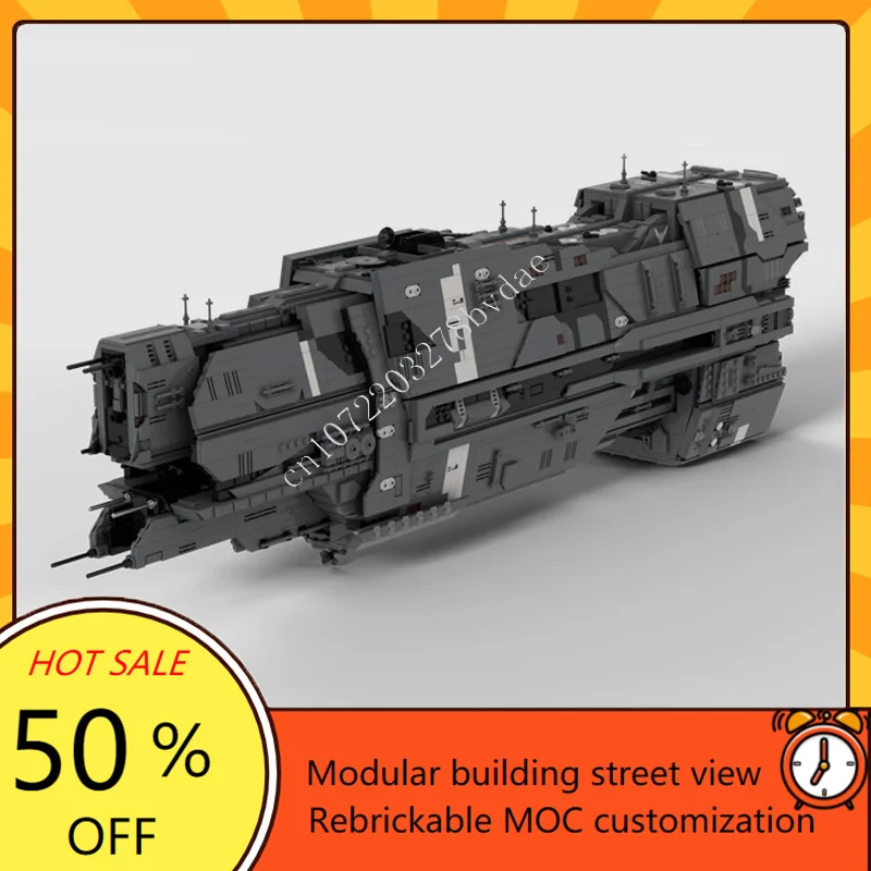 6899PCS Valiant-class super-heavy Cruiser Terminus Space War Military MOC SpaceShip Battle Model Custom Puzzle DIY Model ToyGift