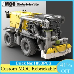 NEW Moc 1:17 RC Claas Xerion 4000 Saddle tractor Technology Trailer Farm DIY Adults Toy Christmas building Blocks Birthday Gift