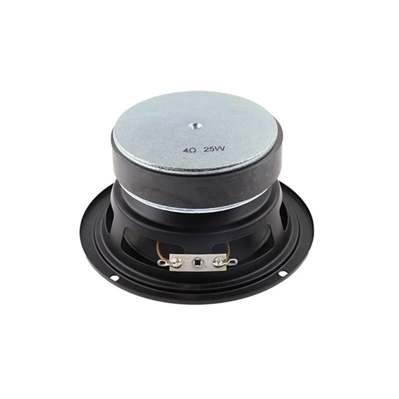 Universal 4.5Inch Round Speaker Stereo Sound System 25W 6Ω Premium Audio Accessories Audio Midrange Loudspeaker