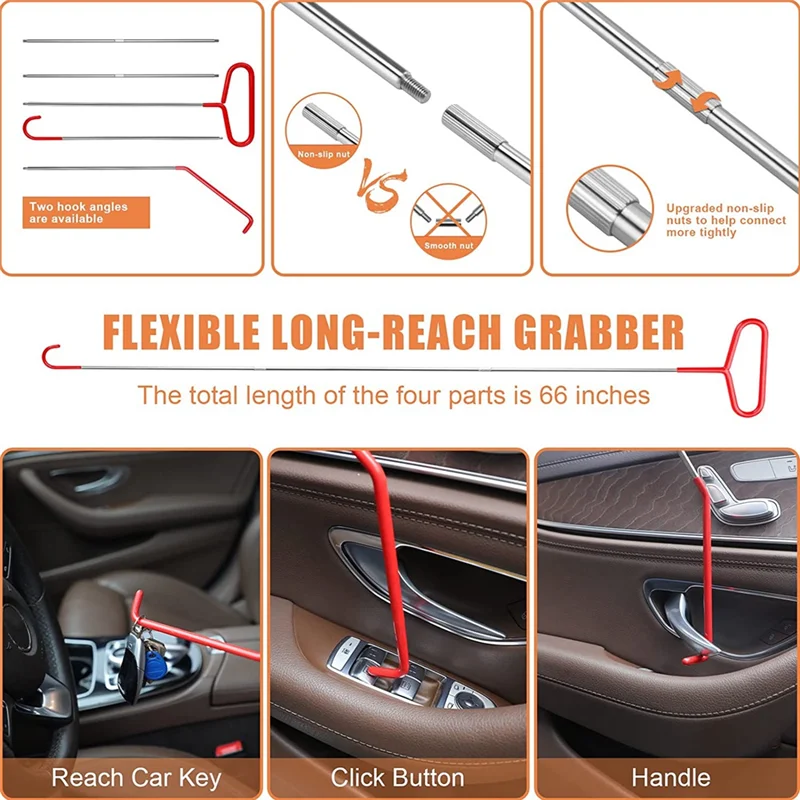 a008-19-pieces-of-home-maintenance-tools-long-distance-hook-tools-stainless-steel-door-opening-tools