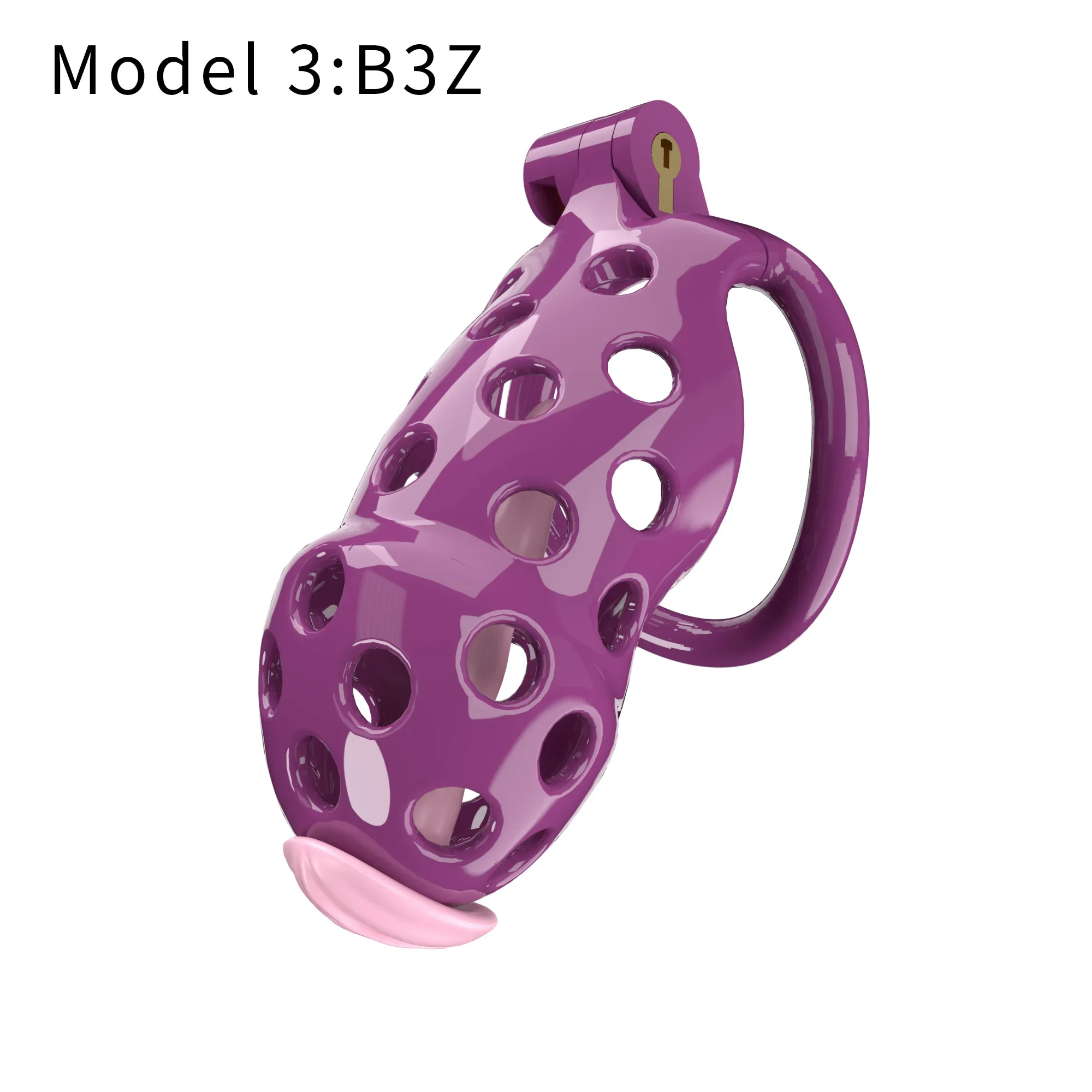 Purple Cobra Wear Chastity Lock CB Lock Male Chastity Device Adult Penis Lock Fake SM Erotic Catheter Belt Belt Belt