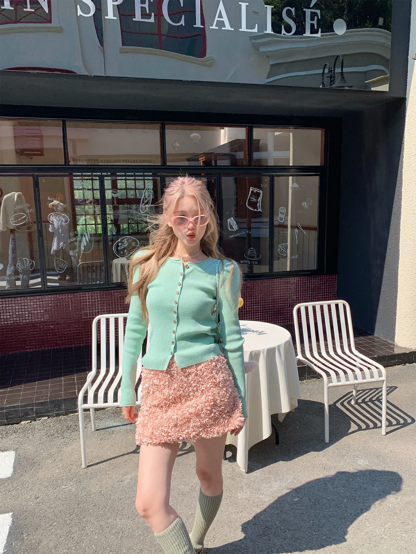 

een Knitted Open Cardigan Women's Slim Fit Sweater 2025 New Autumn Versatile Thinming Outerwear Dayr Sle