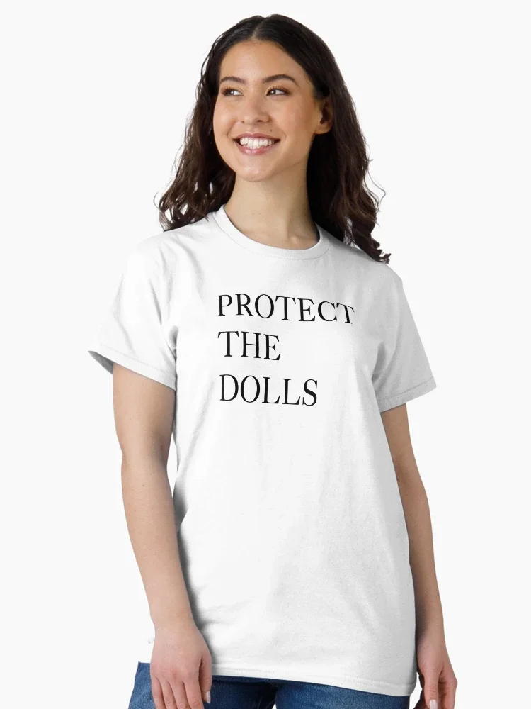 

Protect The Dolls Графический принт Летние элитные брендовые хлопковые мужские и женские футболки с короткими рукавами Тенденция уличной моды