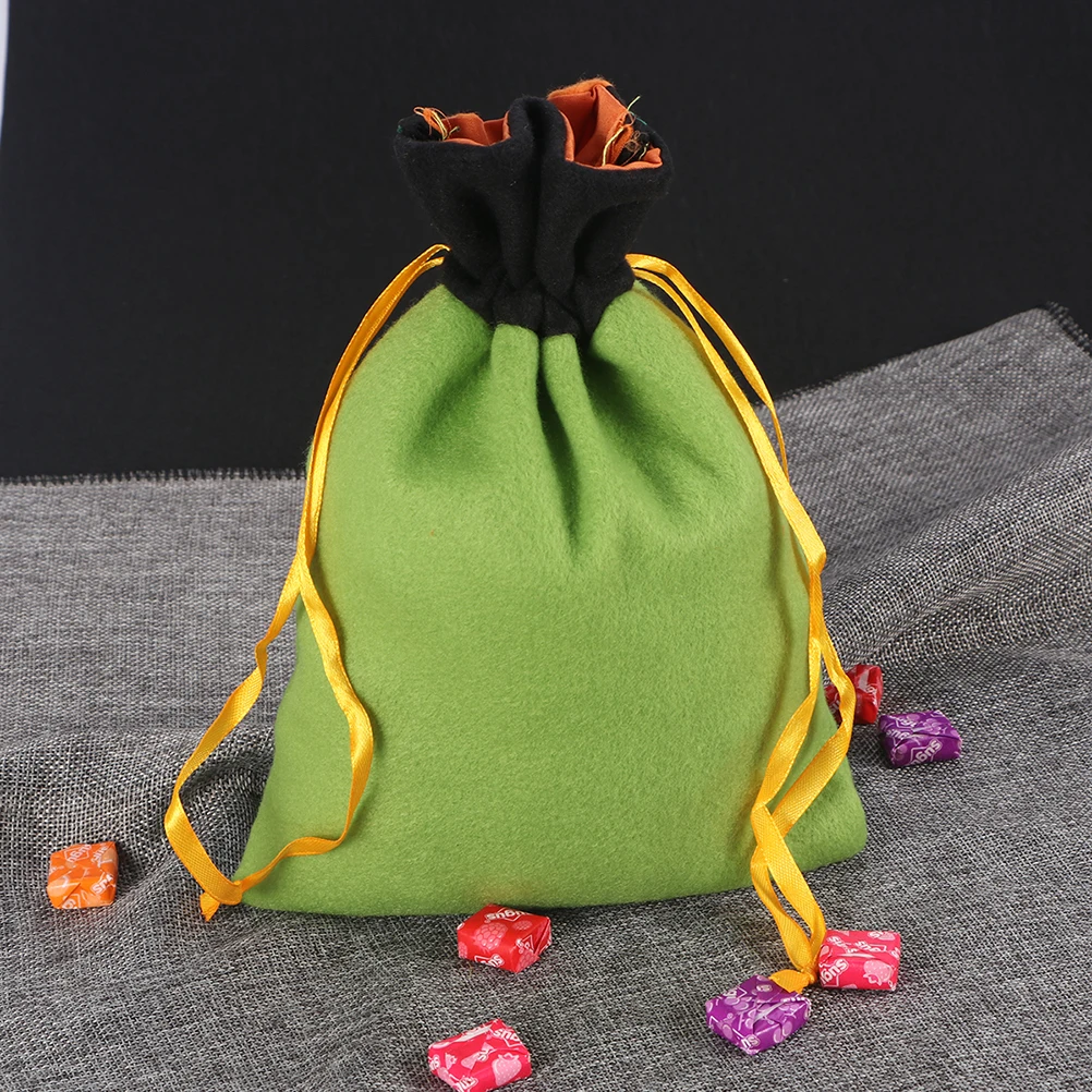 

4pcs Halloween Treat Bags Reusable Fabric Gift Bag Organizer For Trick Or Treat Candy Goodies Party Decor Halloween Bag For
