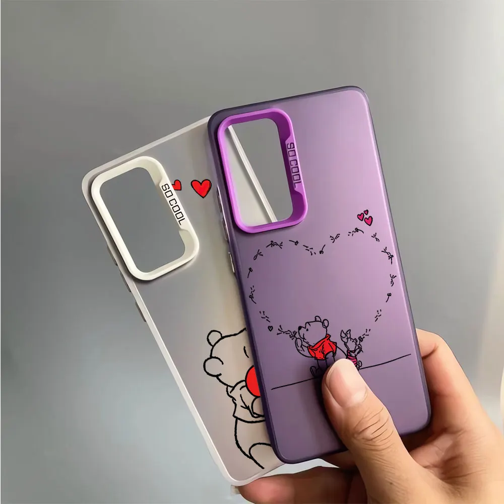 Winnie the Pooh Cute Phone Case for Samsung Galaxy S22 Plus S20 FE S23 Ultra Note 20 S20 S21 FE S24 Ultra Soft Shockproof Cover