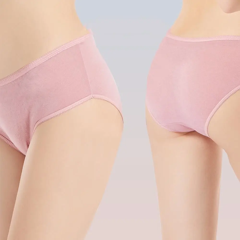 5pcs/set Safe Portable Leave In Female Disposable Cotton Panties Sterile Panties Monthly Underpants Postpartum Shorts