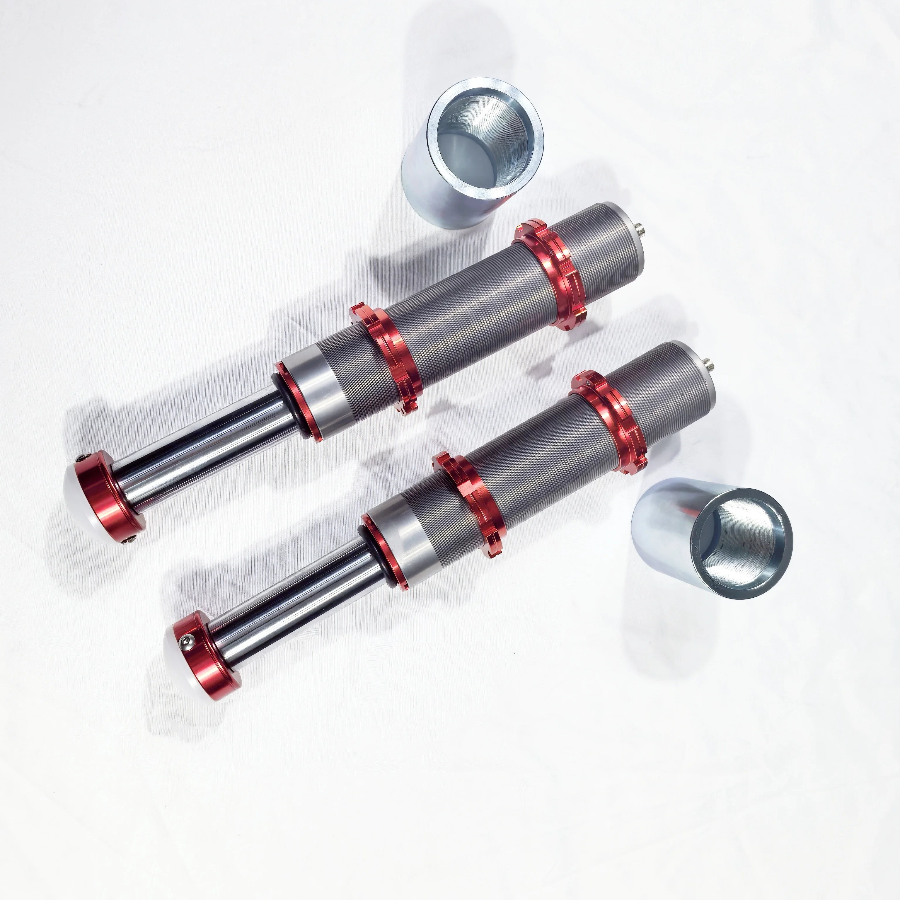 Adjustable 4-inch suspension shock absorber for 4x4 off-road front and rear red bumpers 2 3 4