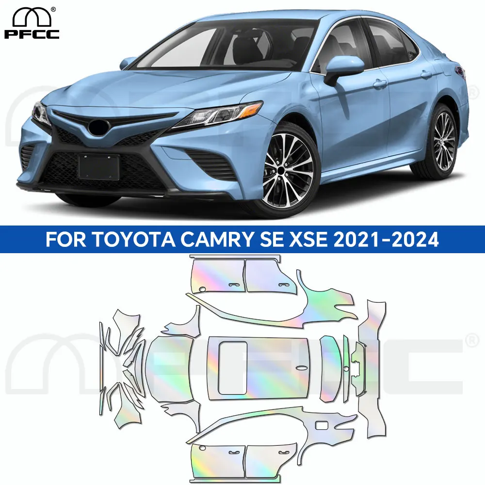 

For Toyota Camry SE XSE 2021-2024 TPU Car Paint Protection Film Body Sticker Precut Paint Protection Film Anti-Scratch 8.5mil