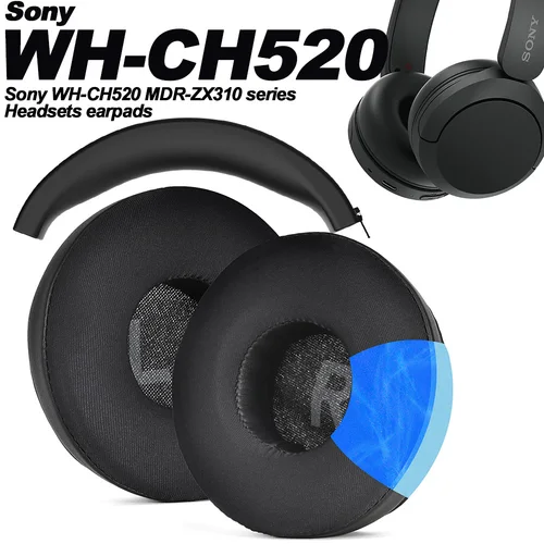 Almohadillas para auriculares Sony WH-CH510, CH520 CH500, MDR-ZX110 ZX310, ZX310AP ZX330BT, ZX660AP, ZX610AP, almohadillas de repuesto