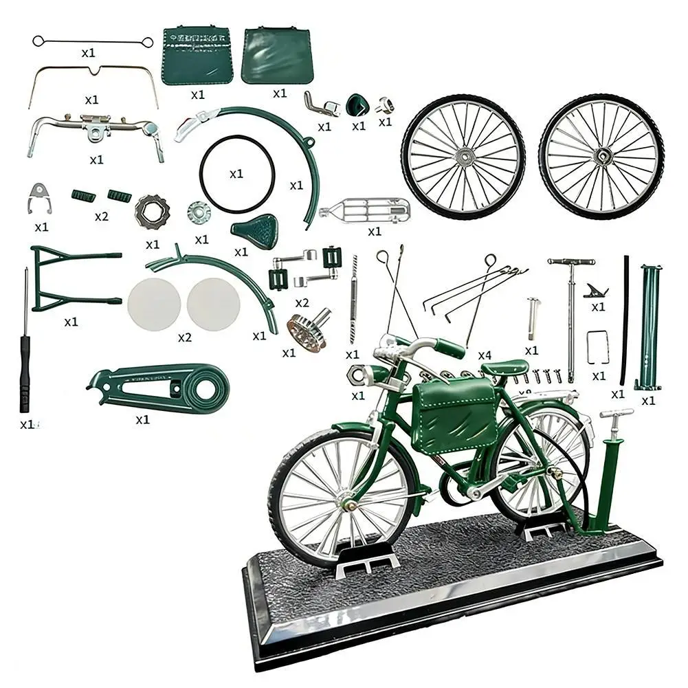 

DIY Bicycle Assembled Toys 3D Simulation Retro Bicycle Jigsaw Puzzle Toy Desktop Collection Ornament Leisure Relaxation Toys